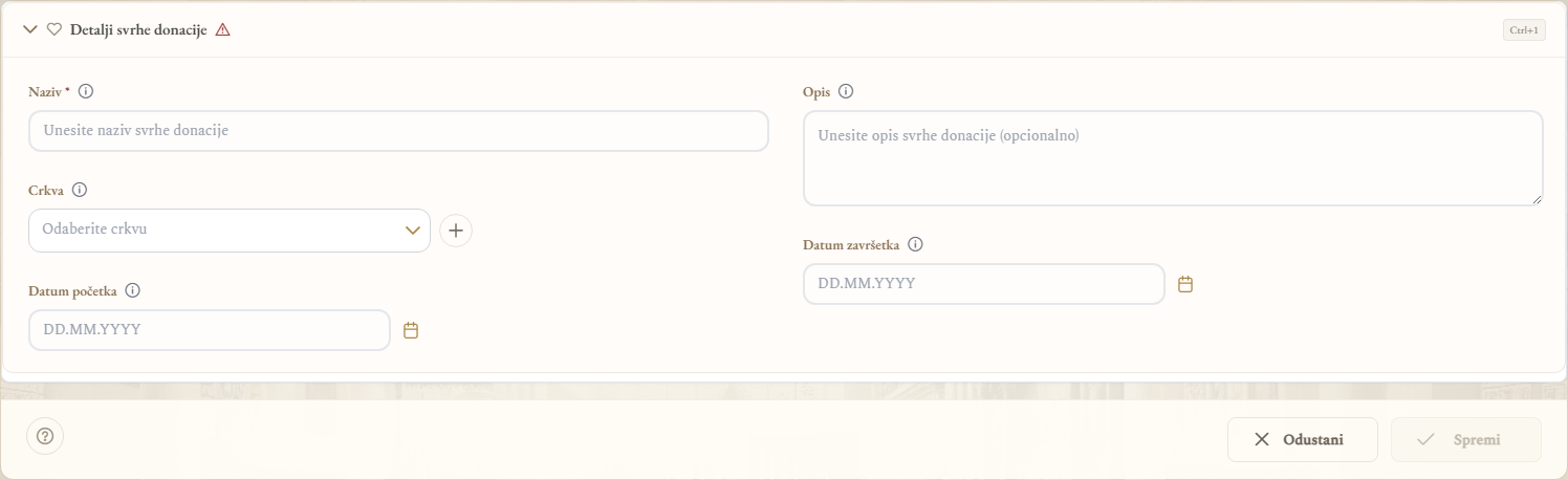 Obrazac nove svrhe donacije (izrez)