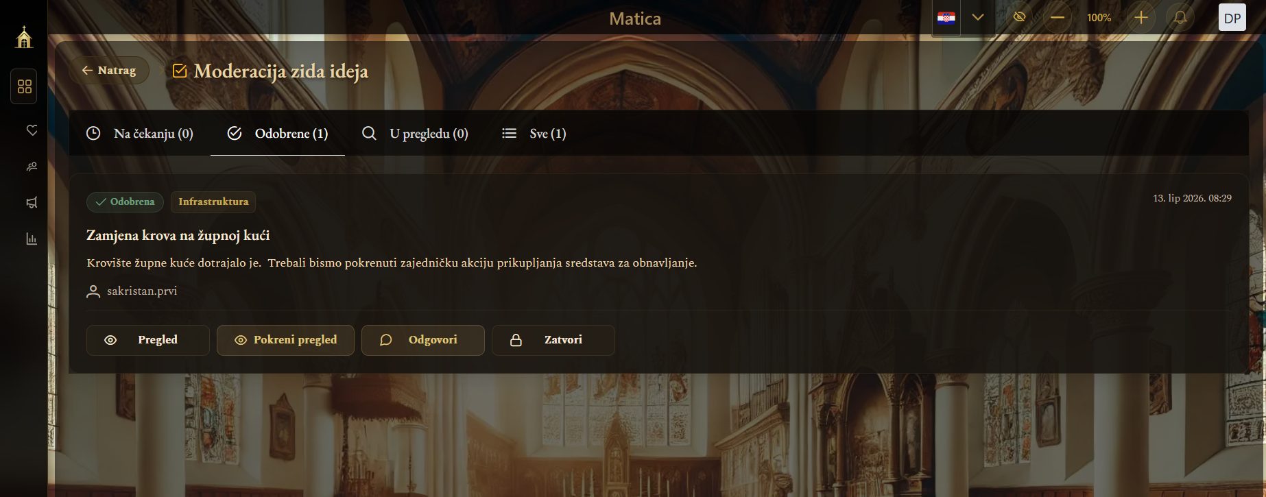 Moderacija Zida ideja